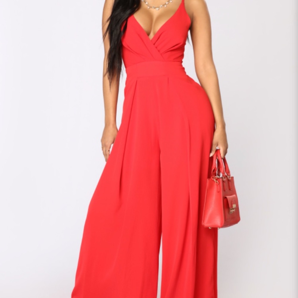 Red jumpsuit NWT